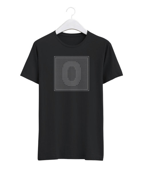 Minimalist Dot Raster Number 0 Design