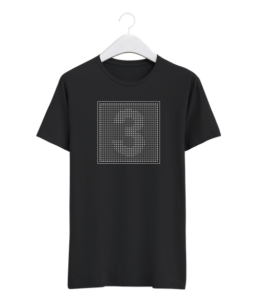 Minimalist Dot Raster Number 3 Design