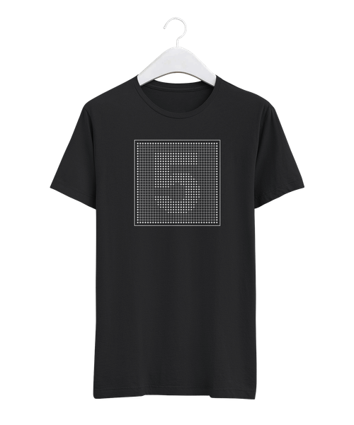 Minimalist Dot Raster Number 5 Design