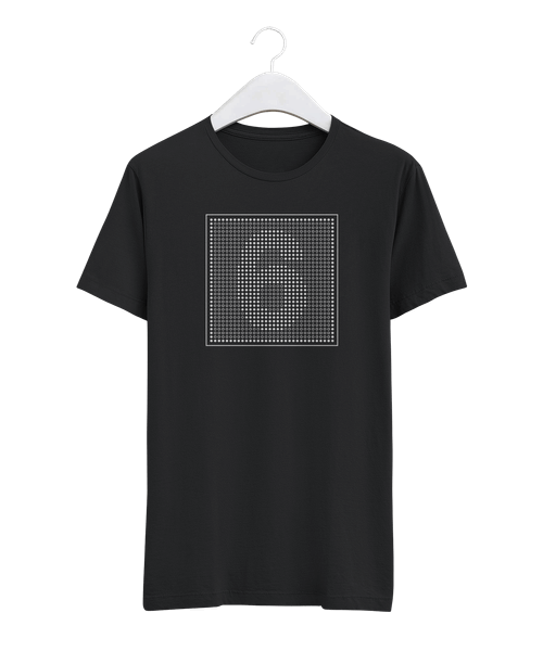 Minimalist Dot Raster Number 6 Design