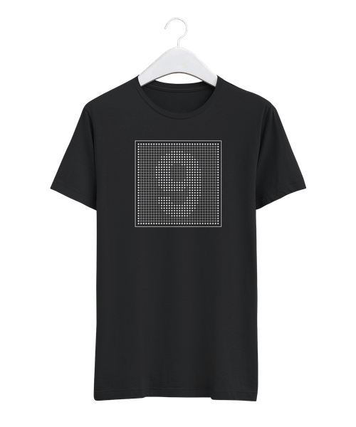 Minimalist Dot Raster Number 9 Design